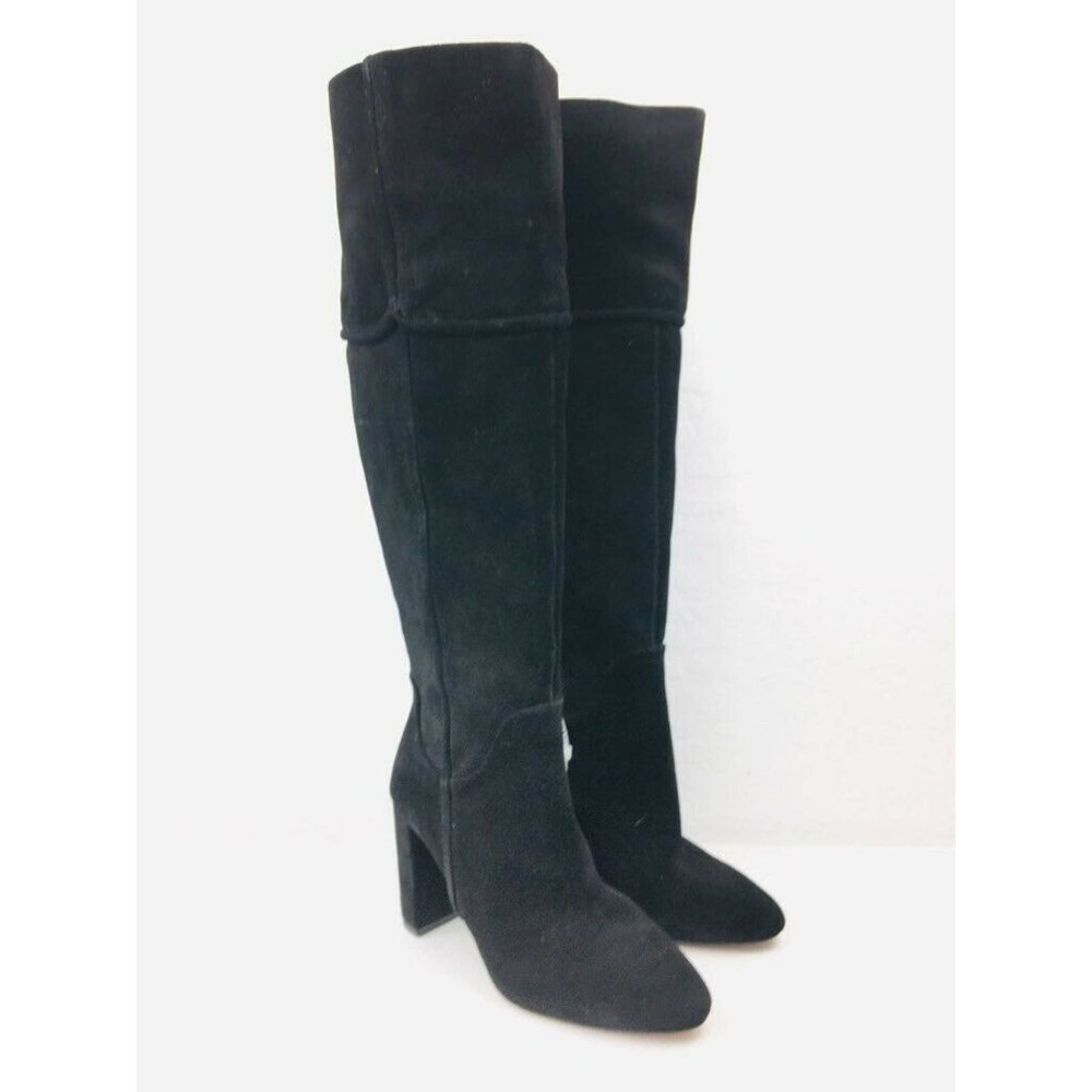 Ad & Daughters Boots Suede Block Heels Over Knee